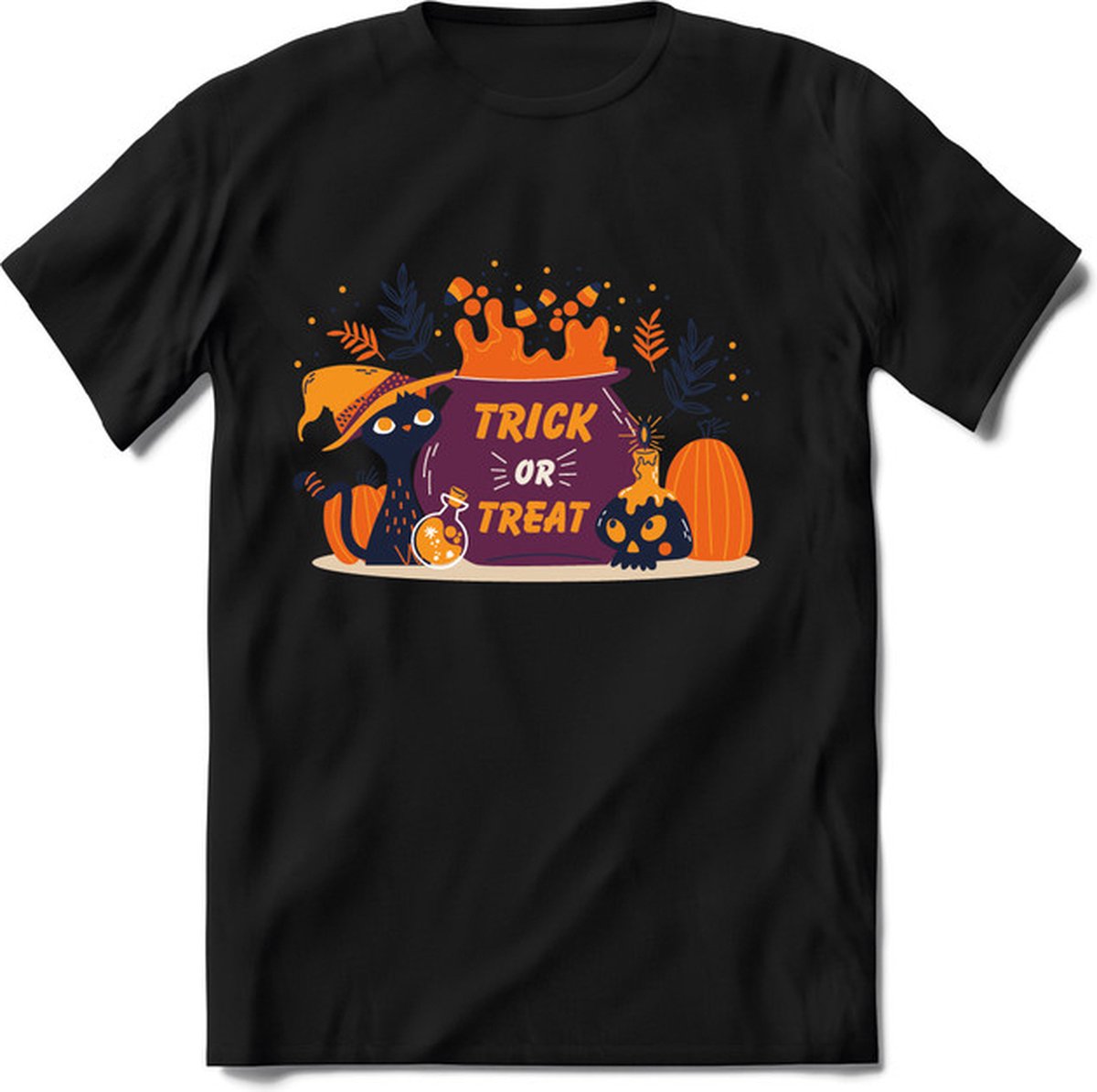 Halloween T-Shirt | Horror  Kleding Heren / Dames | Weerwolf , Monster , Vleermuis en Pompoen  Shirt |